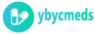 YBYCMeds logo featuring two medicine capsules against a blue-green background